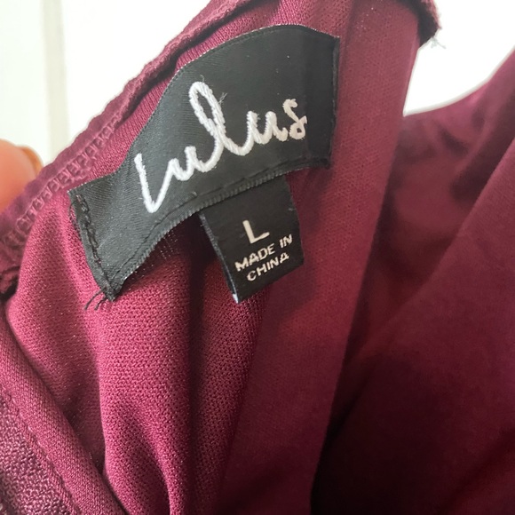 Lulus Air of Romance Maxi Dress. Burgundy Large - Picture 5 of 5